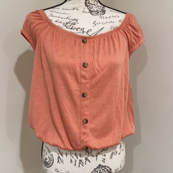 ONE STEP UP Terracotta Caroline Off The Shoulder Top - Picture 7 of 9